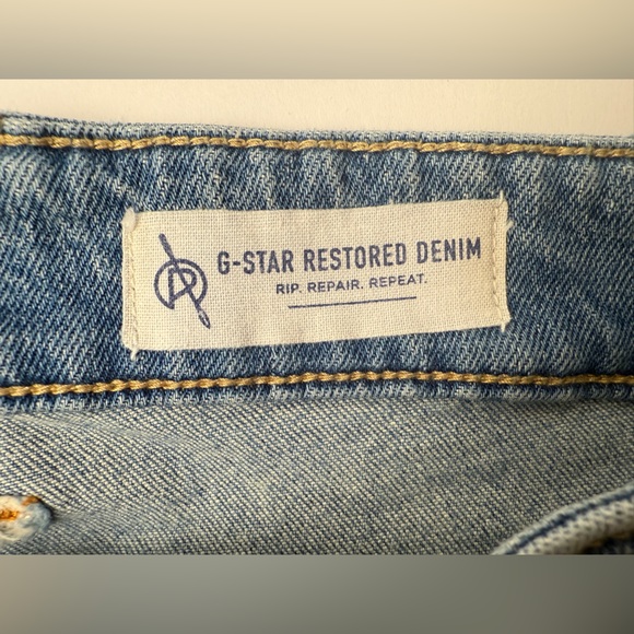 G Star Restored Denim RAW Revend Super Slim Distressed Jeans 32X30 Skate Street - Picture 7 of 15